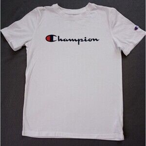 Champion White Short Sleeve T-Shirt Size XL
